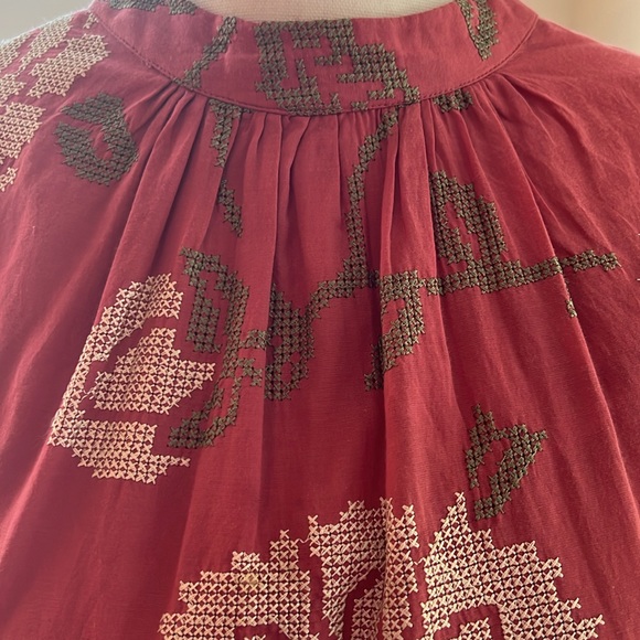 PayPal Pratap Rhododendron Cross-stitched Embroidered Shirt - Picture 3 of 6